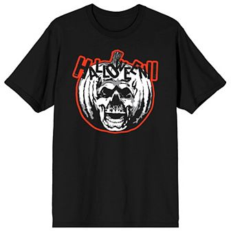 Men's Halloween II Pumpkin Skull Graphic Tee