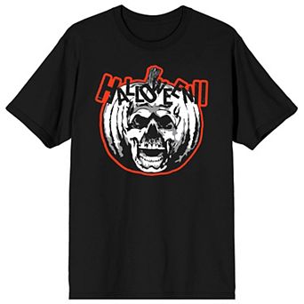 Men's Halloween II Pumpkin Skull Graphic Tee