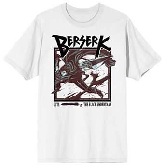 Men's Berserk Guts Blood Splatter Logo Graphic Tee