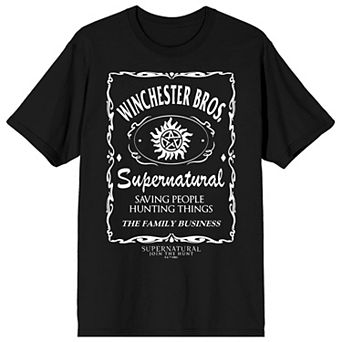 Men's Supernatural Winchester Brothers Graphic Tee