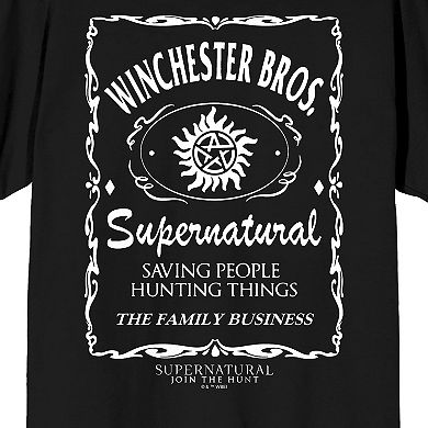 Men's Supernatural Winchester Brothers Graphic Tee