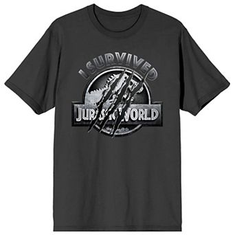 Men's Jurassic World I Survived Claws Graphic Tee