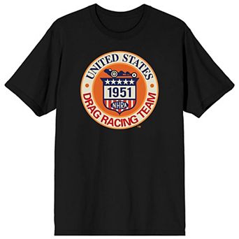 Men's National Hot Rod Association 1951 Drag Racing Team Graphic Tee