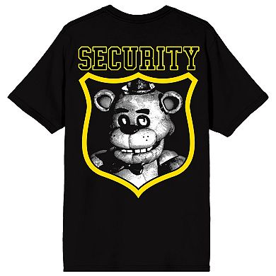 Men's Five Nights At Freddy's Security Badge Graphic Tee