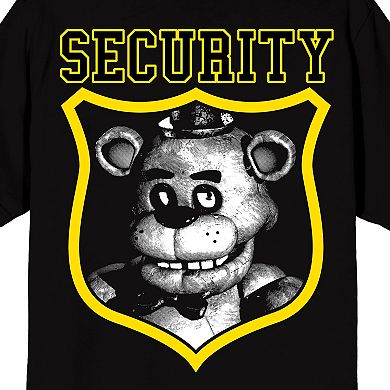 Men's Five Nights At Freddy's Security Badge Graphic Tee