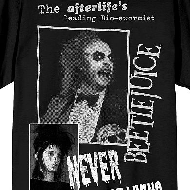 Men's Beetlejuice "Never Trust The Living" Short Sleeve Graphic Tee