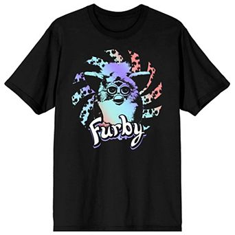 Men's Furby Retro Spiral Rainbow Graphic Tee