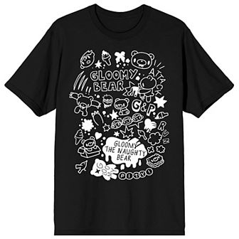 Men's Gloomy Bear Illustration Graphic Tee