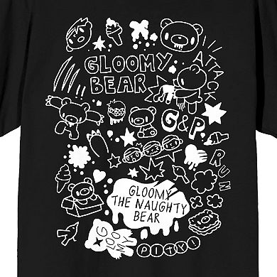 Men's Gloomy Bear Illustration Graphic Tee
