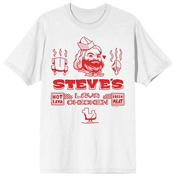 Men's Minecraft Movie Steve's Lava Chicken Graphic Tee