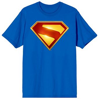 Men's DC Comics Superman Classic Bright Logo Blue Graphic Tee
