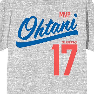 Men's Shohei Ohtani MVP Ohtani Players Number 17 Graphic Tee