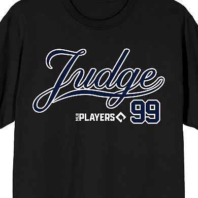 Men's Aaron Judge Number 99 Black Graphic Tee