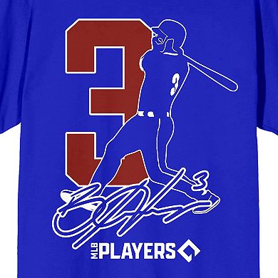 Men's Bryce Harper Silhouette & Number 3 Graphic Tee