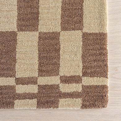 Rugs USA Kia Checkerboard Wool Rug