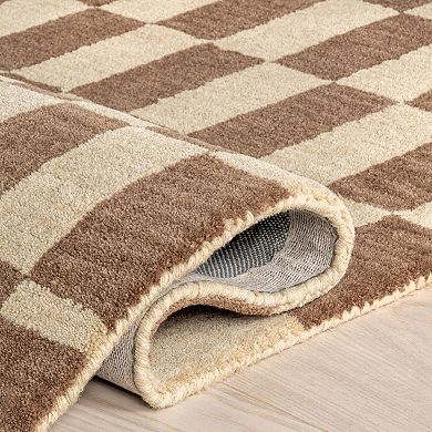 Rugs USA Kia Checkerboard Wool Rug