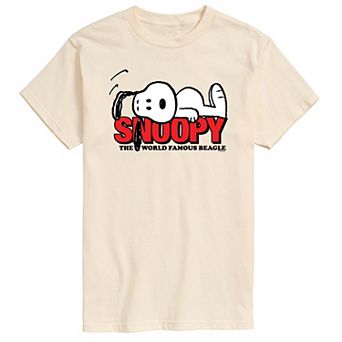 Men's Peanuts Snoopy The World Famous Beagle Graphic Tee