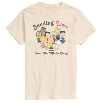 Men's Peanuts Sending Love From The Whole Gang Graphic Tee