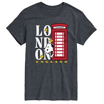 Men's Peanuts London England Graphic Tee