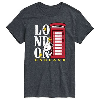 Men's Peanuts London England Graphic Tee