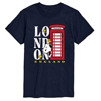 Men's Peanuts London England Graphic Tee