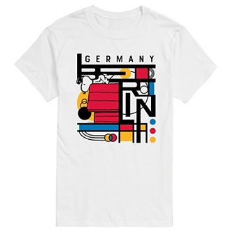 Men's Peanuts Snoopy Berlin Germany Bauhaus Graphic Tee