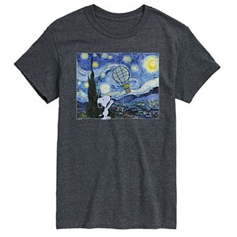 Men's Peanuts The Starry Night Graphic Tee