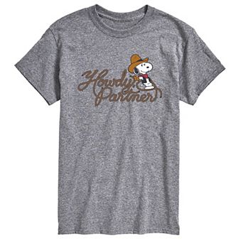 Men's Peanuts Howdy, Partner Snoopy Graphic Tee