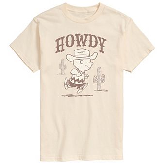 Men's Peanuts Howdy Charlie Brown Graphic Tee