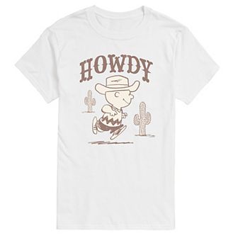 Men's Peanuts Howdy Charlie Brown Graphic Tee