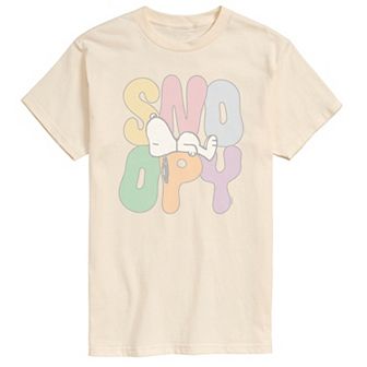 Men's Peanuts Sleepy Snoopy Distressed Graphic Tee
