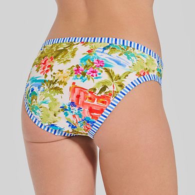 Women's Freshwater Contrast Trim Hipster Swim Bottoms