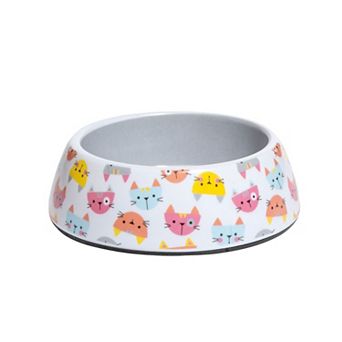 Kitty City Cat Multi Kitty Face Pet Bowl