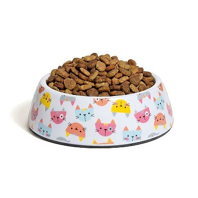 Kitty City Cat Multi Kitty Face Pet Bowl