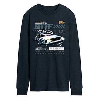 Men's Back To The Future Racing Long Sleeve Graphic Tee