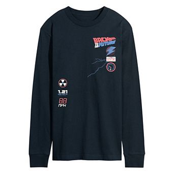Men's Back To The Future Icons Long Sleeve Graphic Tee