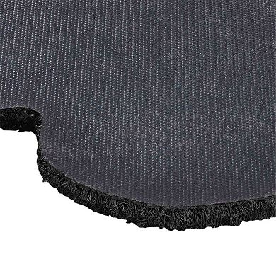 VCNY Home Bow Scalloped Edge Coir Outdoor Doormat 18" x 30"