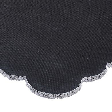 VCNY Home Bow Scalloped Edge Coir Outdoor Doormat 18" x 30"