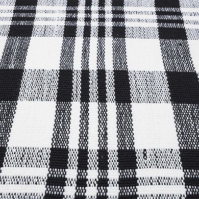 VCNY Home Plaid Indoor / Outdoor Layering Rug