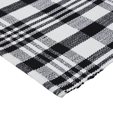 VCNY Home Plaid Indoor / Outdoor Layering Rug