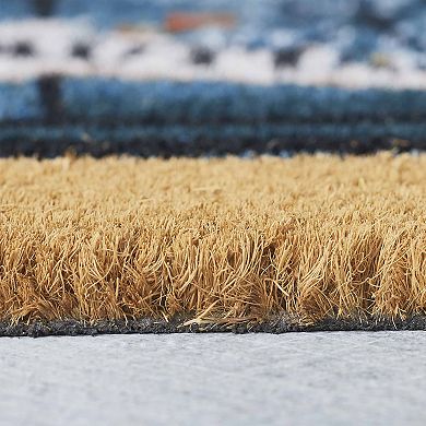 VCNY Home Autumn Sunflower Truck Outdoor Coir Doormat