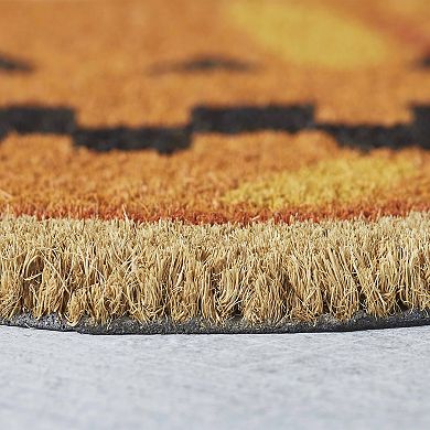 VCNY Home Three Pumpkins Halloween Outdoor Coir Doormat