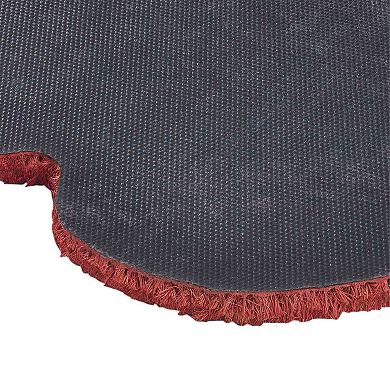 VCNY Home 18" x 30" Scalloped Edge Welcome Coir Outdoor Doormat