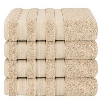 American Soft Linen 4 pc Luxury 100% Turkish Cotton Bath Towel Set