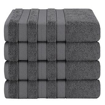 American Soft Linen 4 pc Luxury 100% Turkish Cotton Bath Towel Set