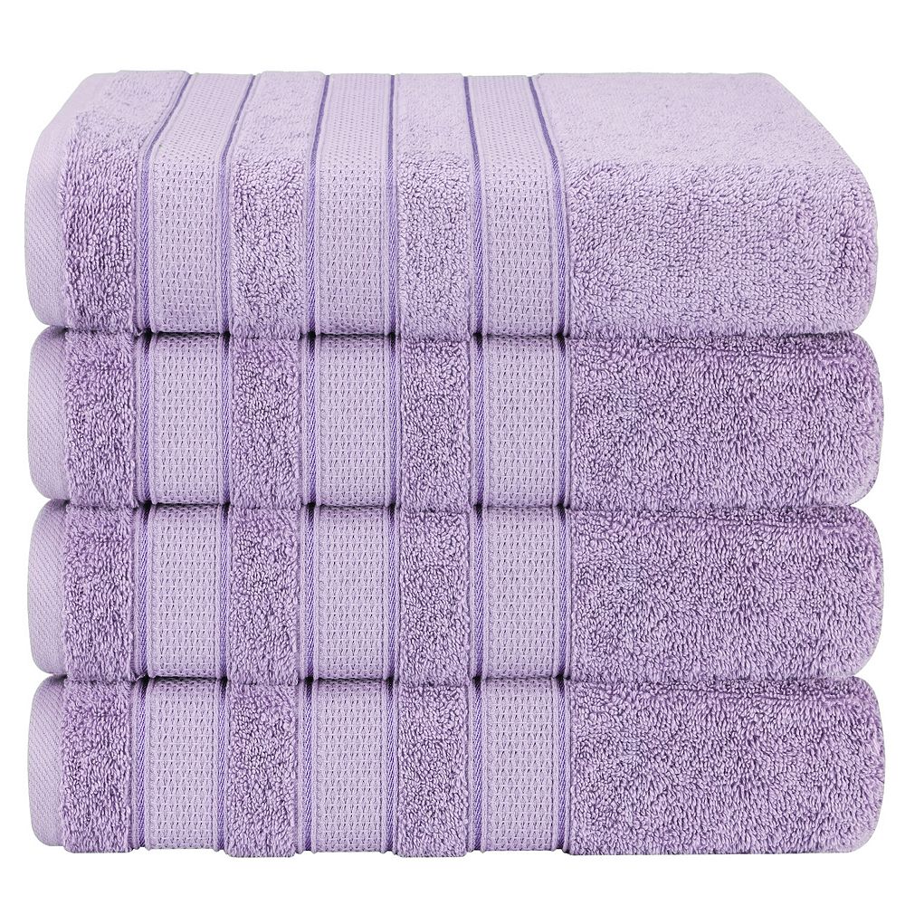 American Soft Linen 4-pc. Luxury 100% Turkish Cotton Bath Towel Set - Lilac