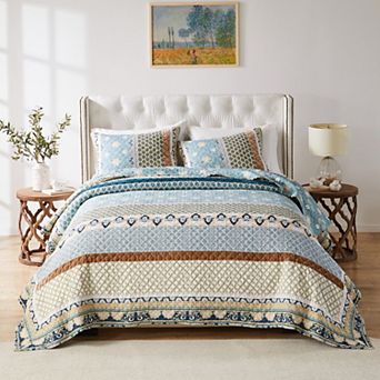 Greenland Home Fashions Thalia Quilt Set with Shams