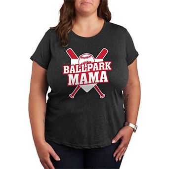 Plus Size Ballpark Mama Graphic Tee