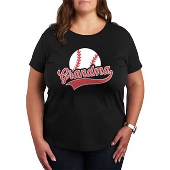 Plus Size Baseball Grandma Graphic Tee