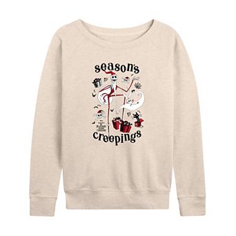 Women's Disney's The Nightmare Before Christmas Season's Creepings French Terry Long Sleeve Tee